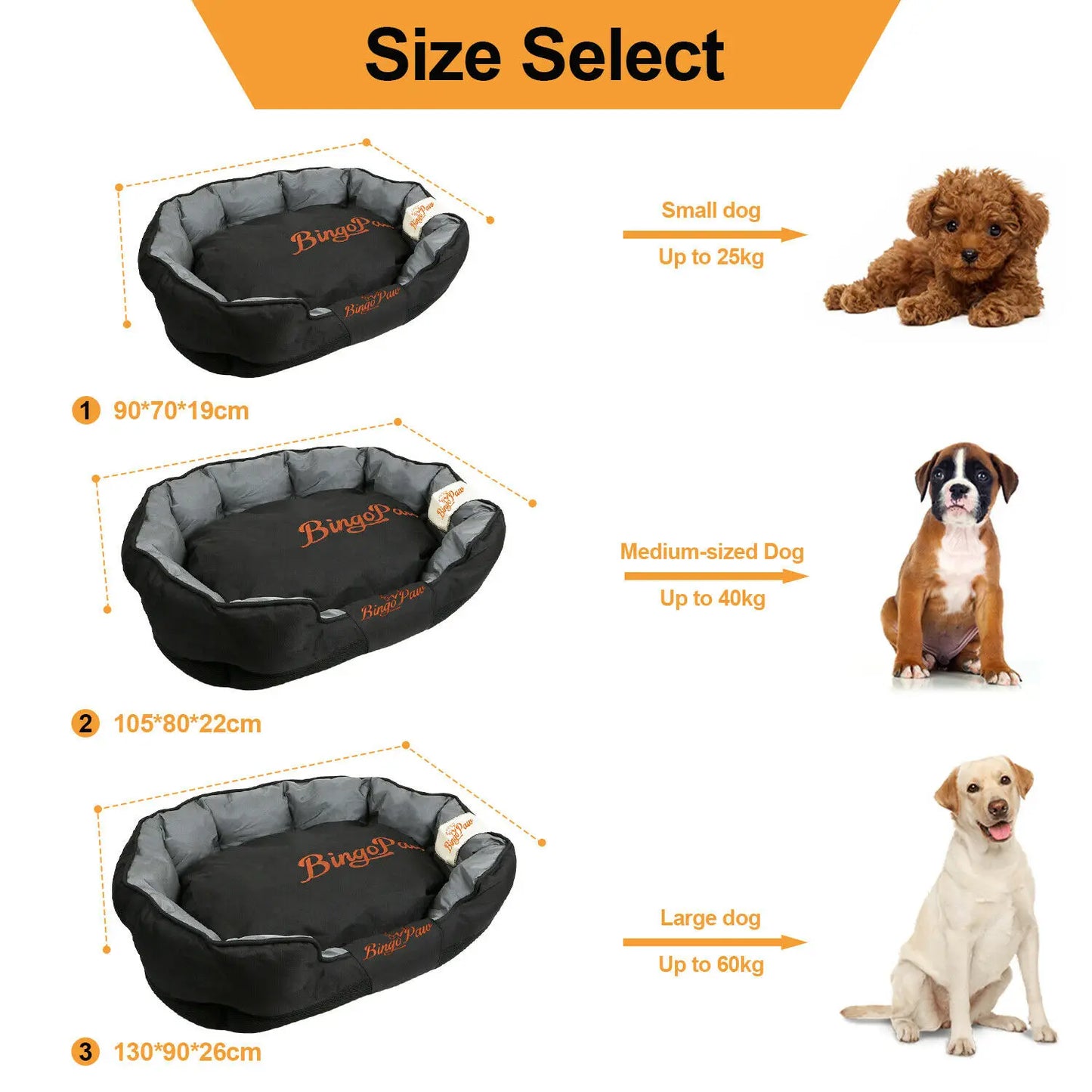 Waterproof XXL Extra Large Jumbo Orthopedic Sofa Dog Comfy Bed