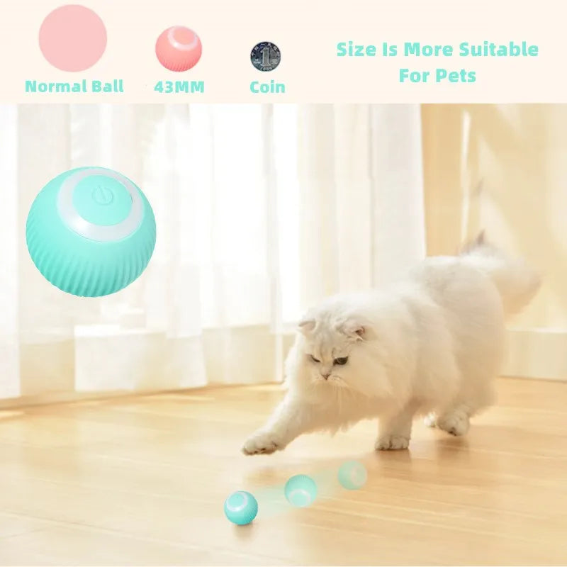 Electric Cat Ball Toys Automatic Rolling Smart Cat Toys