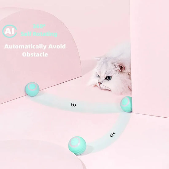 Electric Cat Ball Toys Automatic Rolling Smart Cat Toys