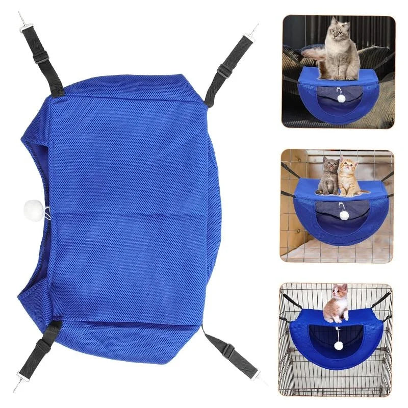 Double Layer Cat Cage Hammock,Breathable Mesh