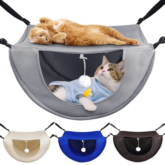 Double Layer Cat Cage Hammock,Breathable Mesh