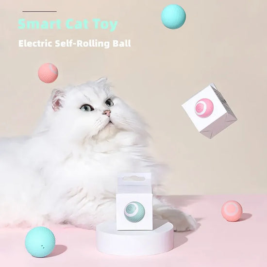 Electric Cat Ball Toys Automatic Rolling Smart Cat Toys