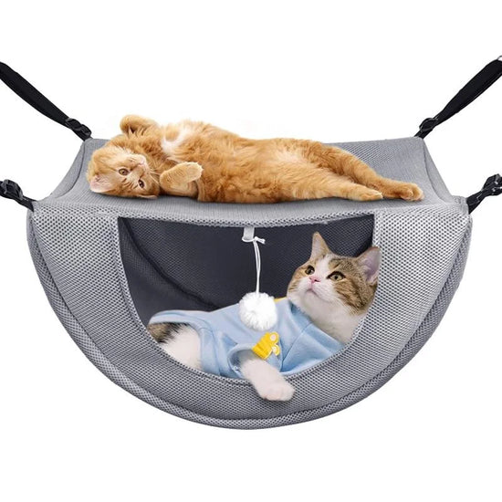 Double Layer Cat Cage Hammock,Breathable Mesh