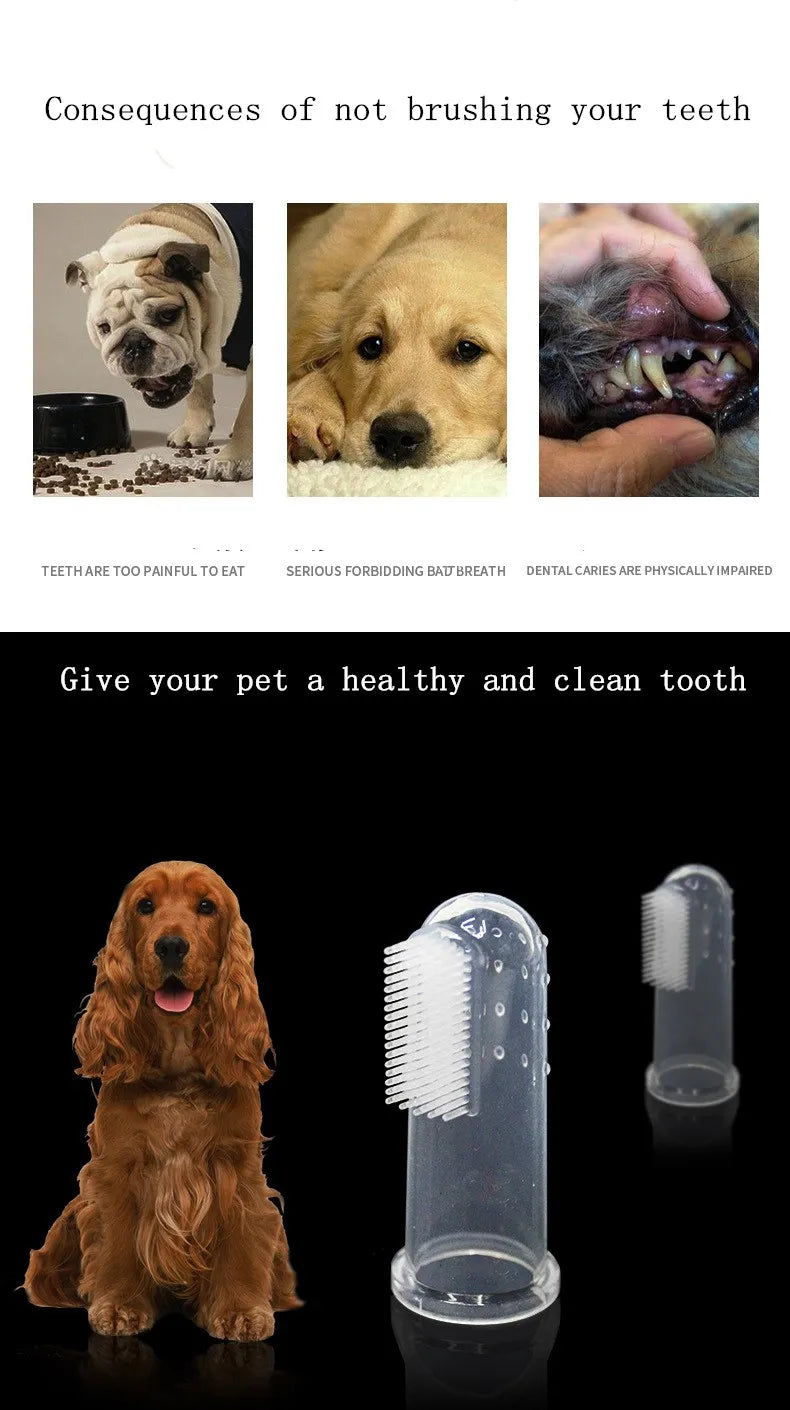 New Hot Selling Super Soft Pet Finger Toothbrush