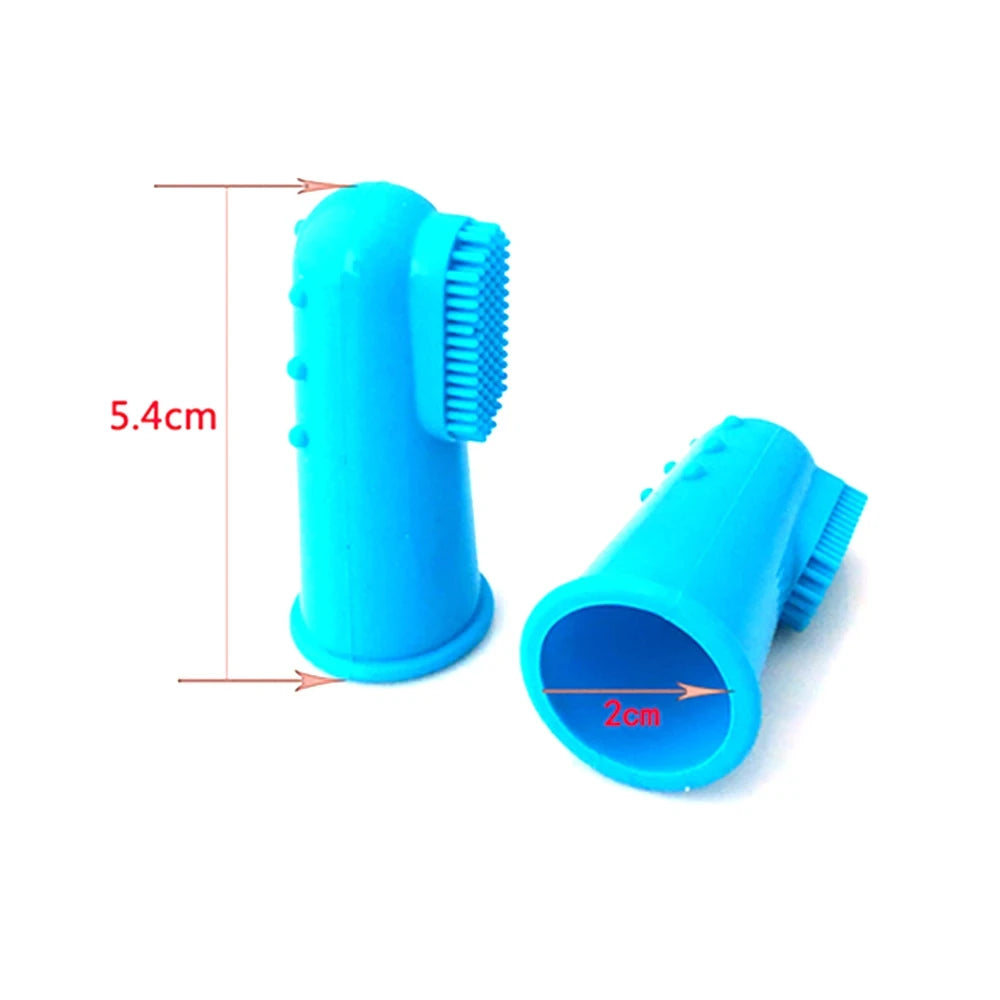 Super Soft Pet Finger Toothbrush Teddy Dog Brush Bad Breath